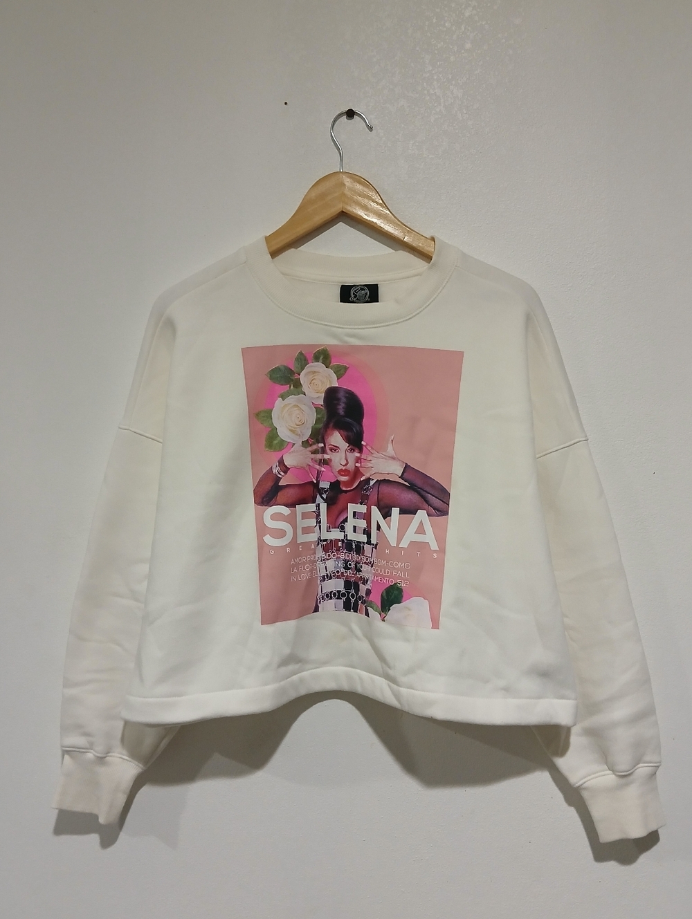 Selena Quintanilla oversized cropped graphic sweatshirt Size: M